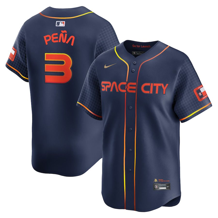 Men Houston Astros #3 Jeremy Pena Nike Navy City Connect Limited Player MLB Jersey